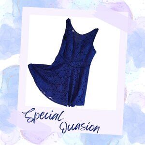 Blue Lace Special Occasion Dress